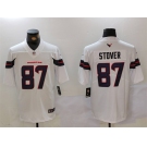 Men's Houston Texans #87 Cade Stover White Vapor Untouchable Football Stitched Jersey