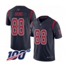 Men's Houston Texans #88 Jordan Akins Limited Navy Blue Rush Vapor Untouchable 100th Season Football Jersey