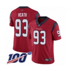 Men's Houston Texans #93 Joel Heath Red Alternate Vapor Untouchable Limited Player 100th Season Football Jersey