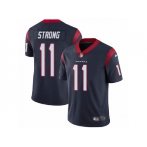 Men's Nike Houston Texans #11 Jaelen Strong Vapor Untouchable Limited Navy Blue Team Color NFL Jersey