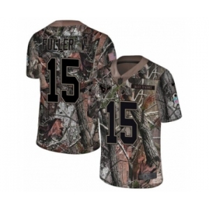 Men's Nike Houston Texans #15 Will Fuller V Limited Camo Rush Realtree NFL Jersey