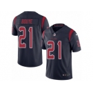 Men's Nike Houston Texans #21 A.J. Bouye Limited Navy Blue Rush NFL Jersey