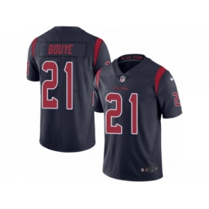 Men's Nike Houston Texans #21 A.J. Bouye Limited Navy Blue Rush NFL Jersey