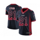 Men's Nike Houston Texans #21 Tyler Ervin Limited Navy Blue Rush Drift Fashion NFL Jersey