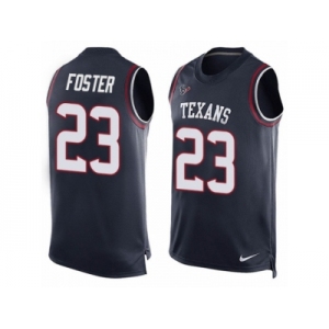 Men's Nike Houston Texans #23 Arian Foster Limited Navy Blue Player Name & Number Tank Top NFL Jersey
