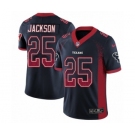 Men's Nike Houston Texans #25 Kareem Jackson Limited Navy Blue Rush Drift Fashion NFL Jersey