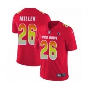 Men's Nike Houston Texans #26 Lamar Miller Limited Red AFC 2019 Pro Bowl NFL Jersey