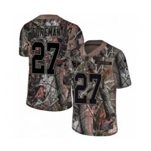 Men's Nike Houston Texans #27 D'Onta Foreman Limited Camo Rush Realtree NFL Jersey