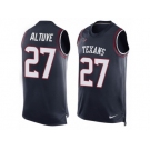 Men's Nike Houston Texans #27 Jose Altuve Limited Navy Blue Player Name & Number Tank Top NFL Jersey