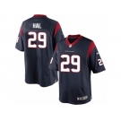 Men's Nike Houston Texans #29 Andre Hal Limited Navy Blue Team Color NFL Jersey