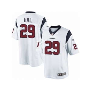 Men's Nike Houston Texans #29 Andre Hal Limited White NFL Jersey