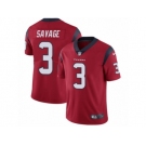 Men's Nike Houston Texans #3 Tom Savage Vapor Untouchable Limited Red Alternate NFL Jersey