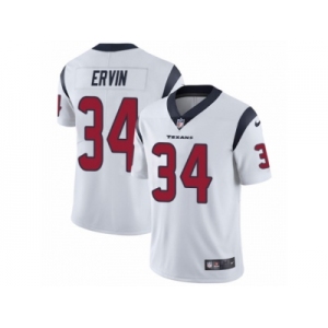 Men's Nike Houston Texans #34 Tyler Ervin Vapor Untouchable Limited White NFL Jersey