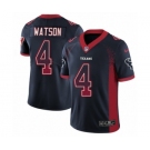 Men's Nike Houston Texans #4 Deshaun Watson Limited Navy Blue Rush Drift Fashion NFL Jersey