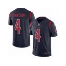 Men's Nike Houston Texans #4 Deshaun Watson Limited Navy Blue Rush NFL Jersey