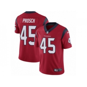 Men's Nike Houston Texans #45 Jay Prosch Vapor Untouchable Limited Red Alternate NFL Jersey