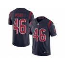 Men's Nike Houston Texans #46 Jon Weeks Limited Navy Blue Rush NFL Jersey