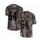 Men's Nike Houston Texans #64 Senio Kelemete Limited Camo Rush Realtree NFL Jersey