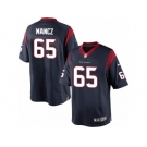 Men's Nike Houston Texans #65 Greg Mancz Limited Navy Blue Team Color NFL Jersey