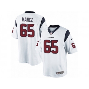 Men's Nike Houston Texans #65 Greg Mancz Limited White NFL Jersey