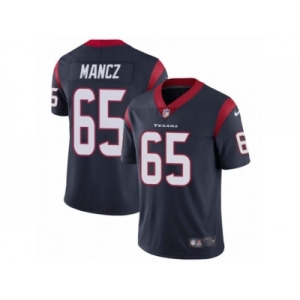 Men's Nike Houston Texans #65 Greg Mancz Vapor Untouchable Limited Navy Blue Team Color NFL Jersey