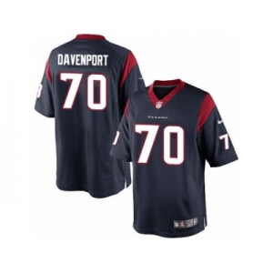 Men's Nike Houston Texans #70 Julien Davenport Limited Navy Blue Team Color NFL Jersey