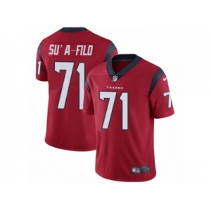 Men's Nike Houston Texans #71 Xavier Su'a-Filo Vapor Untouchable Limited Red Alternate NFL Jersey