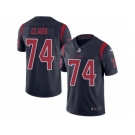 Men's Nike Houston Texans #74 Chris Clark Limited Navy Blue Rush NFL Jersey