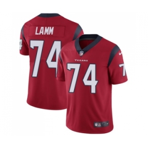 Men's Nike Houston Texans #74 Kendall Lamm Red Alternate Vapor Untouchable Limited Player NFL Jersey