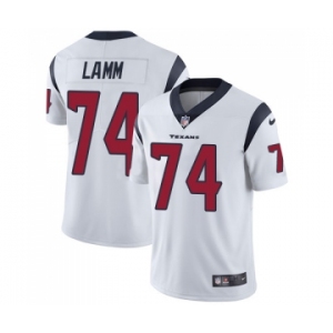 Men's Nike Houston Texans #74 Kendall Lamm White Vapor Untouchable Limited Player NFL Jersey