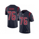 Men's Nike Houston Texans #76 Duane Brown Limited Navy Blue Rush NFL Jersey