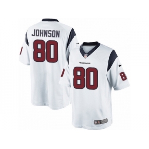 Men's Nike Houston Texans #80 Andre Johnson Limited White NFL Jersey