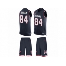 Men's Nike Houston Texans #84 Ryan Griffin Limited Navy Blue Tank Top Suit NFL Jersey