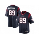 Men's Nike Houston Texans #89 Stephen Anderson Limited Navy Blue Team Color NFL Jersey