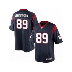 Men's Nike Houston Texans #89 Stephen Anderson Limited Navy Blue Team Color NFL Jersey