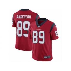 Men's Nike Houston Texans #89 Stephen Anderson Vapor Untouchable Limited Red Alternate NFL Jersey