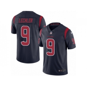 Men's Nike Houston Texans #9 Shane Lechler Limited Navy Blue Rush NFL Jersey