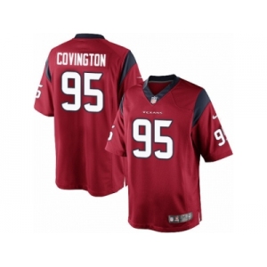 Men's Nike Houston Texans #95 Christian Covington Limited Red Alternate NFL Jersey