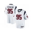 Men's Nike Houston Texans #95 Christian Covington Limited White NFL Jersey