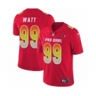 Men's Nike Houston Texans #99 J.J. Watt Limited Red AFC 2019 Pro Bowl NFL Jersey