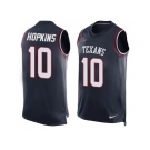 Nike Houston Texans #10 DeAndre Hopkins Navy Blue Team Color Men's Stitched NFL Limited Tank Top Jersey