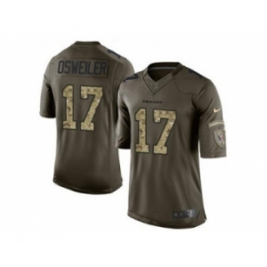 Nike Houston Texans #17 Brock Osweiler Green Stitched NFL Limited Salute to Service Jersey