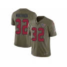 Nike Houston Texans #32 Tyrann Mathieu Olive Men Stitched NFL Limited 2017 Salute To Service Jersey