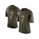 nike nfl jerseys houston texans #7 brian hoyer army green[nike Limited Salute To Service][hoyer]