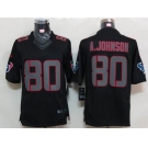 nike nfl jerseys houston texans #80 a.johnson black[nike limited]