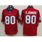 nike nfl jerseys houston texans #80 a.johnson red[nike limited]