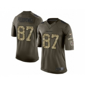 nike nfl jerseys houston texans #87 fieoorowicz army green[nike Limited Salute To Service]