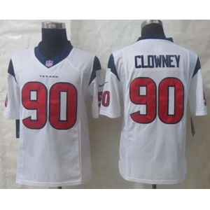 nike nfl jerseys houston texans #90 clowney white[nike limited][clowney]