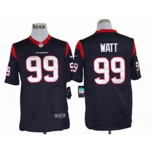 nike nfl jerseys houston texans #99 watt blue[nike limited]