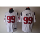 nike nfl jerseys houston texans #99 watt white[nike limited]